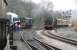 Running tender first, B1 61264 brings a morning train from Pickering past Grosmont shed on 3 April 2008. Receiving attention on the left is A4 60007 <I>Sir Nigel Gresley</I>.<br><br>[John Furnevel 03/04/2008]