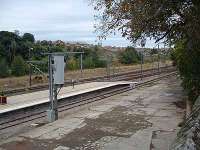 Looking towards Edinburgh from Berwick. Platform in foreground was part of original terminus.<br><br>[Ewan Crawford //]