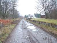 The former Glenoglehead Station looking towards Killin Junction. The building is now two dwellings.<br><br>[John Gray 30/03/2005]