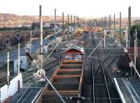 Sort that lot out! Track renewal at Drem on Boxing Day 2004.<br><br>[John Furnevel 26/12/2004]