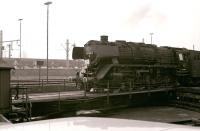 DB 044-508 photographed coming on shed at Gelsenkirchen Bismarck on 26 March 1977.<br><br>[Peter Todd 26/03/1977]