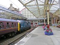 Deltic 55.022 in Helensburgh Central with SRPS tour<br><br>[John Robin 24/08/2008]
