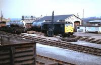 Hexham goods yard with a class 31 shunting circa 1984.<br><br>[Colin Alexander //1984]