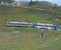Train climbing near Rochers de Nay, Switzerland, on 6 September 2008.<br><br>[John Willoughby 06/09/2008]
