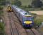 Scene just north of Markinch station on 6 September 2008. Units 170396 and 170424, forming a southbound service from Inverness, passing 158741, having recently terminated at Markinch, standing on the down line waiting to cross over and become the 15.24 return service to Edinburgh.<br><br>[Bill Roberton 06/09/2008]