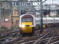 43285 heading the 0640 CrossCountry service from Dunbar to Glasgow Central<br><br>[Graham Morgan 11/09/2008]