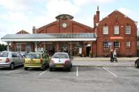 The station building at Bridlington seen looking south from the car park on 1 October 2008.<br><br>[John Furnevel 01/10/2008]