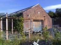 Part of the remains of the former Ferryhill shed on 5 November 2008. <br><br>[John Crouch 05/11/2008]