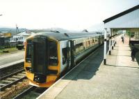 Inverness bound 158 712 at Kingussie in May 1998.<br><br>[David Panton 11/05/1998]