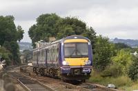 A class 170 leaves Linlithgow with a Dunblane - Edinburgh service on 24 August 2007<br><br>[James Young 24/08/2007]