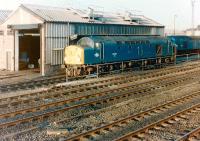 Ex-Cunarder 40 024, the former <I>Lucania</I>, stands at Gateshead shed in 1983.<br><br>[Colin Alexander //1983]