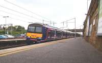322 484 arriving at Motherwell on 15 September with the 1538 to North Berwick.<br><br>[David Panton 15/09/2008]