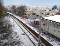 The appropriately named Branchton, photographed on a freezing 29 November 2008 looking west towards Wemyss Bay. A Spartan location, as with all intermediate stations on this branch.<br><br>[David Panton 29/11/2008]