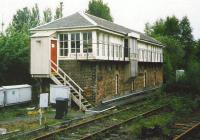 The signal box at Stirling North, photographed in June 1999 from a passing train.<br><br>[David Panton /06/1999]