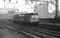 50046 leaves Glasgow Central and heads for Polmadie shed after bringing in a service from the south in March 1974.<br><br>[John McIntyre 26/03/1974]