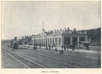 Zlatoust Station on the Great Siberian Railway between Vladivostock and St Petersburg and on to Murmansk, it was continued on to Peking and was built between 1891 and 1916. [Extracts from GSR Guide of 1900].<br><br>[Alistair MacKenzie //2009]