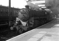 Standard class 5 4-6-0 no 73064 waits to depart from Gourock with a Glasgow train in July 1963.<br><br>[Colin Miller 12/07/1963]