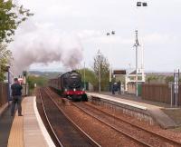 The second of the SRPS <I>Forth Bridge and Fife Circle</I> specials of 18 May 2008 approaching Lochgelly on the Inner Circle behind 61994 <I>The Great Marquess</I>.<br>
<br><br>[Jan Niemczyk 18/05/2008]
