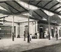 Interior of Maritzburg Station Natal Railway - ex Colony of Natal Railway Handbook and Guide by JF Ingram - 1895<br><br>[Alistair MacKenzie //1895]