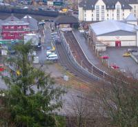 View of Oban station from Pulpit Hill on 13 December 2008.<br><br>[Brian Smith 13/12/2008]