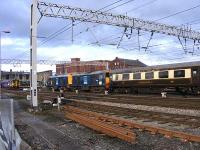 A brace of DRS Class 20s brings a railtour from Birmingham into Carlisle.<br><br>[John Robin 07/02/2009]