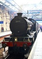 Gresley K4 2-6-0 no 61994 <I>The Great Marquess</I> stands at Waverley on 18 May 2008 prior to departure with an SRPS railtour around the Fife circle.<br>
<br><br>[Norman Bews 18/05/2008]