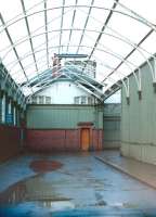 Inside the former carriage entrance at Gourock in 1985.<br><br>[Colin Miller //1985]
