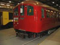 1938 Northern Line tube stock at the London Transport Museum Depot -Acton Open Day in March 2009. <br><br>[Michael Gibb 08/03/2009]