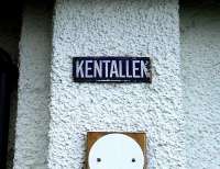 Enamel wall sign at the site of the former station at Kentallen on the Ballachulish branch in October 2006.<br>
<br><br>[Colin Miller /10/2006]