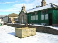 The former Chirnside station photographed following a snowfall in February 2009. The buildings have been in use as a storage and distribution centre for farming supplies.<br><br>[Ian Whittaker 13/02/2009]