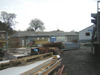View east over the former Duns station in February 2009.<br><br>[Ian Whittaker 27/02/2009]