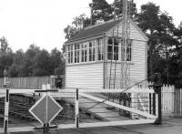The signal box at Dinnet in June 1963.<br><br>[Colin Miller /06/1963]