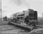 92220 <I>Evening Star</I> on the turntable in Perth New Yard, with 60800 <I>Green Arrow</I> following on in preparation for returning an excursion to Edinburgh on 7 April 1986<br><br>[Bill Roberton 07/04/1986]