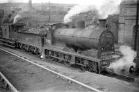 McIntosh 3F no 57612 on shed at Dawsholm in July 1959. The locomotive was later transferred to Grangemouth shed, from which it was eventually withdrawn in 1962.<br><br>[Robin Barbour Collection (Courtesy Bruce McCartney) 29/07/1959]