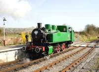 Polish industrial 0-6-0T <I>Karel</I> at the Riverside terminus of the Avon Valley Railway on 22 March 2009.<br><br>[Peter Todd 22/03/2009]