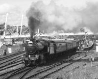 K4 61994 <I>The Great Marquess</I> with the SRPS <I>Forth Circle Steam Special</I> making its 1316 departure from Stirling to Linlithgow on 5 April 2009.<br><br>[Neil Scott 05/04/2009]