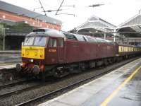 47804 pauses at Preston with the Taunton - Dumbarton leg of the <i>Scottish Chieftain</i> railtour on a wet Good Friday, 10th April 2009<br><br>[Michael Gibb 10/04/2009]