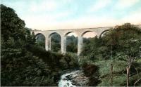 The 1862 Tarras Viaduct on the Langholm branch. The last section of the viaduct was finally demolished in 1987.<br><br>[Joyce Barker Collection (Courtesy Langholm Archive Group) //]