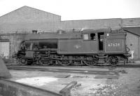 67628 at Gateshead Shed on 24 October 1964.<br><br>[Robin Barbour Collection (Courtesy Bruce McCartney) 24/10/1964]