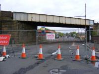 Stripped of all its Glory and Glasgow 2014 Signage ... Dalmarnock Road underbridge waiting to be removed. <br><br>[Colin Harkins 27/04/2009]