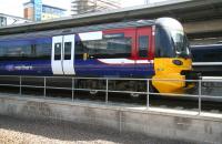 A Northern class 333 EMU stands at Leeds on 22 April with a service for Skipton.<br>
<br><br>[John Furnevel 22/04/2009]