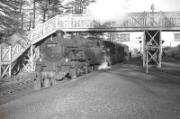 Scene at Killin Junction in the mid 1960s showing 80126 with the Killin branch train.<br><br>[Robin Barbour Collection (Courtesy Bruce McCartney) //196X]