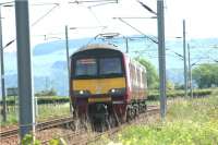 320301 heads west from Cardross and is seen between Brooks LC and Ardmore East LC on 1 June 2009 with a service for Helensburgh Central.<br><br>[John McIntyre 01/06/2009]