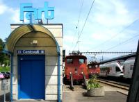 An electric shunter nestles in the lee of a building at Locarno station in May 2009. �This is the Swiss terminus of the scenic <I>Centovalli</I> narrow gauge train service that links with Domodossola across the border in Italy. The unfortunate acronym stands for Ferrovie Autolinee Regionali Ticinesi (the local public transport system).<br>
<br><br>[Bruce McCartney /05/2009]