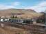 Crianlarich station, viewed from the adjacent A82 main road, on a sunny Sunday morning looking north towards the junction with the Oban line. The well known refreshment room occupies the central, white painted, building. <br><br>[Mark Bartlett 29/03/2009]