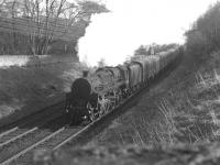 73149 with a northbound express between Bridge of Allan and Dunblane in June 1966.<br>
<br><br>[Colin Miller /06/1966]