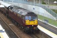 <I>The Royal Scotsman</I> runs through Markinch on 5 June 2009.<br><br>[Brian Forbes 05/06/2009]
