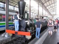 A steam special at Lucerne station on 23 May 2009. That day there were celebrations taking place commemorating the 150th anniversary of the opening of the station.<br><br>[Bruce McCartney 23/05/2009]