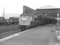 A BRCW Type 2 stands at the head of a train at Mallaig in July 1963. [See image 35098]<br>
<br><br>[Colin Miller /07/1963]