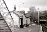 The station building at Farlie looking towards Largs in 1985.<br>
<br><br>[Colin Miller //1985]